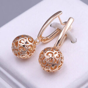 Сережки медзолото Шарики Кулі Виробник Xuping