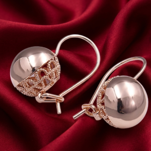 Сережки медзолото Шарики Кулі Виробник Xuping